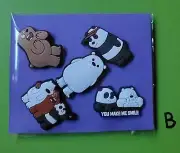 We Bare Bears Inspired Shoe Charms