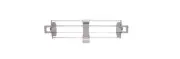 Metro MXLS18-4P Solid Clear Stackable Shelf Ledge (Side) for MetroMax i Industr