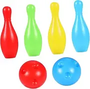 LAPYAPPE Family Bowling Game Bowling for Safe Plastic Bowling Balls Fun Activity for Boys Ages Promote Coordination Skills
