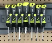 13 Screwdriver Holder For Ryobi Link Rails, pegboard, or wall. Garage Tool Black