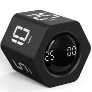 Rotating Pomodoro Timer 5, 25, 10 30,60 Mins Preset Stopwatch, Desk Flip ADHD To