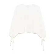 [Max Mara] Max Mara Wool Blouse M NEUTRALS