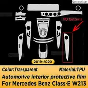 Exquisite For Mercedes Benz E Class W213 2019 2020 Car Interior Center Console Transparent TPU Protective Film Anti-scratch Sticker A-3 LHD