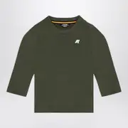 [K-Way] Dark green cotton Elmette T-shirt 12 M Green