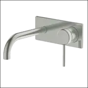 Abey Gareth Ashton 6B-WS165-BN Poco Wall Basin/Bath Set 165mm - Brushed Nickel