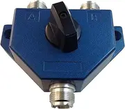 Anteenna TW-102BLUE 2 Position Coaxial Switch for 144/440MHz HAM or CB Radio UHF Female SO-239 Connector Plated NI