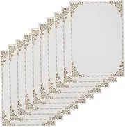 UTHCLO 10pcs Writable Certificate Paper Blank Award Certificate for Graduates Printable Honor Document with Elegant Design for Achievements and Recognition