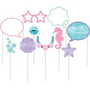 Mermaid Shine Photo Booth Prop Set (Pack of 10)