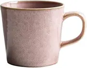 Water Cup Elegant Cappuccino Mug Set Ceramic Tea Cups with Saucers Microwave and Dishwasher Safe Perfect for Tea Espresso Coffee Mug (Color : Pink)
