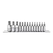 Genius Tools 14 Piece 1/4" & 3/8" Dr. Star Bit Socket Set - BS-2314T