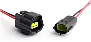 BIZOCA 1 2 3 4 6 8 10 12 16Pin Car Sealed Truck Socket Oxygen Sensor Plug Waterproof Electrical Connector Wire Harness with Cable(2P Wire Harness)