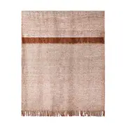 Academy Leo Woven Textured Throw Brown 130x180cm
