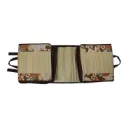 Foldable Mat with Korai River Grass Chatai ,15MM Soft Foam- 2.5X6 Feet (1 Pc)