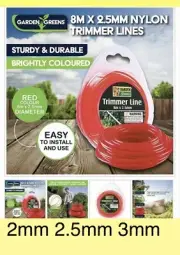 8Mx TRIMMER LINE WHIPPER SNIPPER CORD WIRE BRUSH CUTTER BRUSHCUTTER NYLON Grass