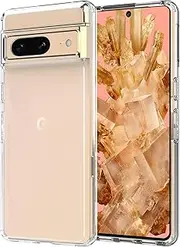 T Tersely Clear Case Cover for Google Pixel 8 (6.2inch, 2023), Hard Back Slim Fit Shockproof Crystal TPU Bumper Protective Case Cover for Google Pixel8