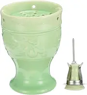Elegant Moxa Cup Ceramic Moxibustion Pot Moxa Box Scraping Therapy for Spa and Home