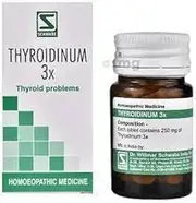 Dr.Willmar Schwabe Thyroidinum 3X Tablet 20 gm pack of 2