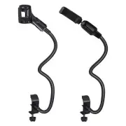 Mic Stand Dual Mic Clip Boom Arm Foldable Tripod 360° Rotating Live Streaming