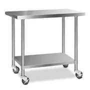 Cefito 1219x610mm Stainless Steel Kitchen Bench wi