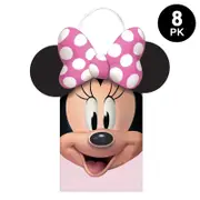 8 Pack Miinie Mouse Forever Create Your Own Paper Kraft Bags Kids Birthday Gift Bags