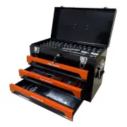 3 Drawers Tool Box with Tool Set - Orange