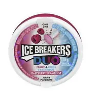 Ice Breakers Raspberry Flavoured Mints with Crystals Duo, 6 Count (Case Of 6)