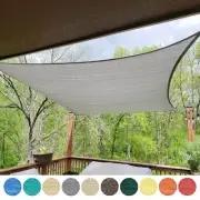 12x16 ' Sun Shade Sail Rectangle Outdoor Canopy Cover UV Block Yard Garden Patio