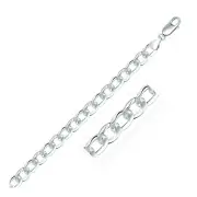 24" Inch Classic Cuban Link Chain 7.2mm Necklace Genuine 925 Sterling Silver