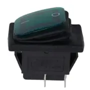 Rocker Switch DPST 16A 250VAC Cover Electrical Heavy Duty Rectangular Round