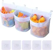 Mesh Storage Bag Organize,Large Bath Storage Organizer,Bathroom, Bathtub Shower Toy Basket Holder Bags