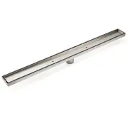 Shower Grate 900mm Tile Insert Linear Floor Drain Central Position 50mm Waste