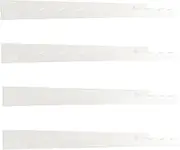 Wall Floating Shelves, 4Pcs Wooden Nursery Book Shelves, White Scalloped Book Shelf for Picture Plants Toys, Kitchen Bedroom Living Room/14X4