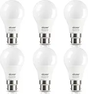 DiCUNO Light Bulbs, Bayonet B22 LED Bulb, 2700K Warm White, CRI90, 60W Equivalent, 9W 806LM, BC Frosted A60 Energy Saving Light Globe, Non-dimmable, 6 Pack