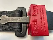 Buckle Boss Seat Belt Guard V2 (Fire Engine Red) - Helps Keep Kids and Disabled Adults Safely Buckled Up!