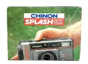 New Chinon Splash GX AF Gray Point & Shoot Weather Proof 35mm Film Camera NOS
