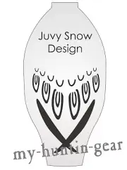 Stencil for painting wing and feather detail on Juvy Snow Goose Windsock Decoys