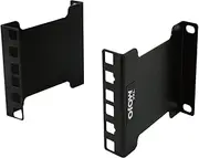 Tecmojo 2RU Server Rack Depth Extender - 106 mm Recessed Mount Adapter Kit for Network, Standard 19 Inches Open Frame Compatible, Black