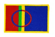 FLAG PATCH PATCHES SAMI FINLAND - SWEDEN for BACKPACK IRON ON EMBROIDERED