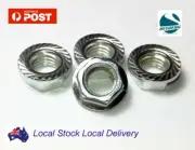 M4 M5 M6 M8 Metric Coarse Zinc Plated Steel Serrated Flange Hex Nut Insert Nuts