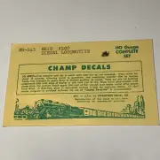 HO Champ Decals HO Scale EH-145 Erie Alco Diesel Locomotive NIP