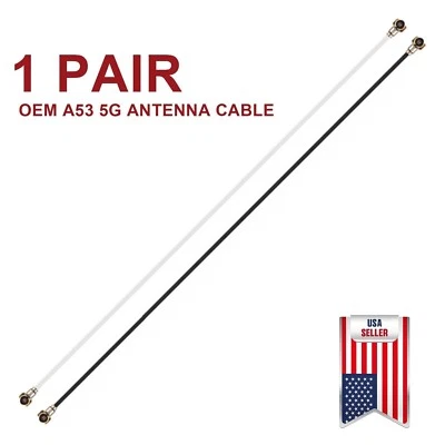 1 Pair OEM Signal Antenna Coax Flex Cable Wire For Samsung Galaxy A53 5G SM-A536