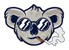 Smoking Koala Sticker Decal