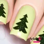Pine Tree Stencils for Nails, Christmas Nail Stickers, Nail Art, Nail Vinyls