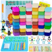 Air Dry Clay 50 Colors, Modeling Clay for Kids, DIY Model Magic Clay, Molding