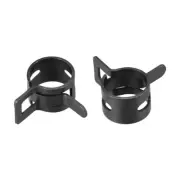 Steel Band Clamp 10mm Hose Tube Spring Clips Clamp Black Manganese Steel 20Pcs