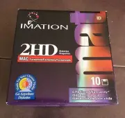Imation 3M 10 Pack diskettes Mac formatted Double Sided 3.5 New Sealed package