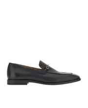 Ferragamo Gancini-Plaque Slip-On Loafers 11,8 Black