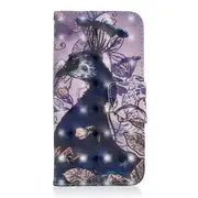 3D Colored Drawing Pattern Horizontal Flip Leather Case for Galaxy J530, with Holder & Card Slots & Wallet(Peacock)