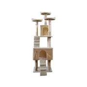 Furtastic 170cm Cat Tree Scratching Post - Beige