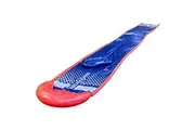 Franklin Sports Aqua Ride Kids Backyard Waterslide - Aqua Ride 25' Foot Lawn Water Sliding Mat + 1 Inflatable Surf Board - Outdoor Kids Water Toy